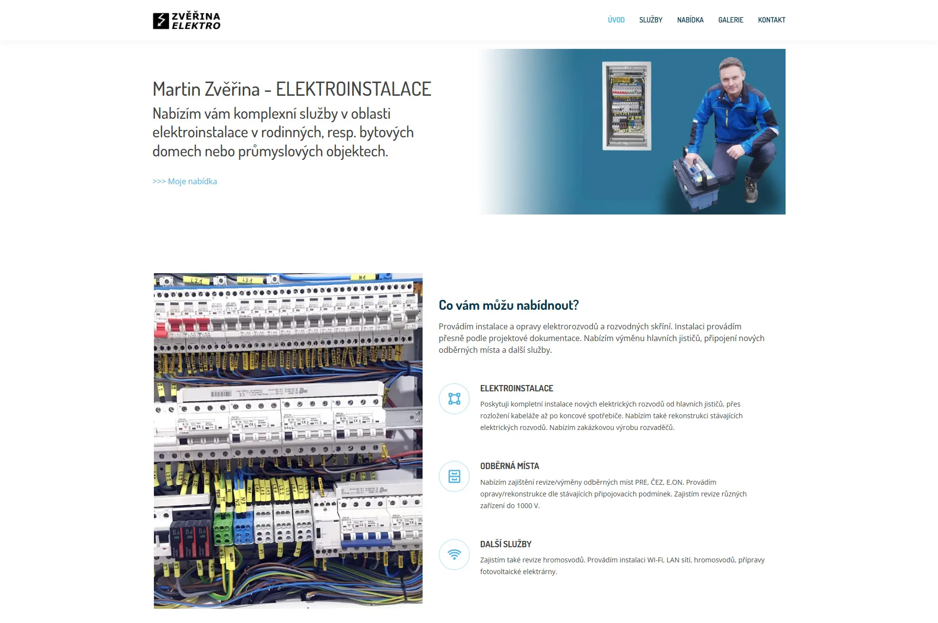 Martin Zvěřina - ELEKTROINSTALACE